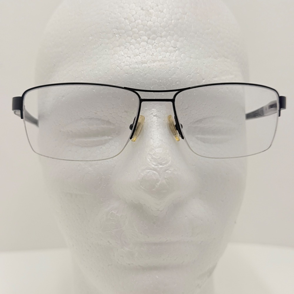 OGA Morel 10011O NG21 Eyeglasses Frames Black Half Rim 56-17-145 France Mens